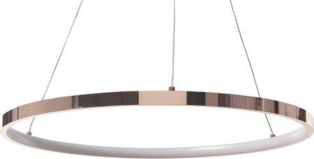 BELIANI Nowoczesna lampa wisząca LED okrągła pierścień metalowa 50 cm różowe złoto Jordan