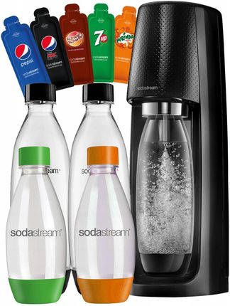 Saturator SodaStream Spirit 4 butelki + dodatki