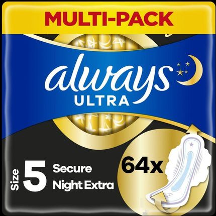 Always podpaski Ultra Secure Night Extra 64 szt.