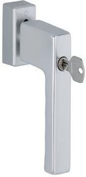 Hoppe Toulon SecuForte® - Klamka okienna zamykana kluczykiem, srebrna F1