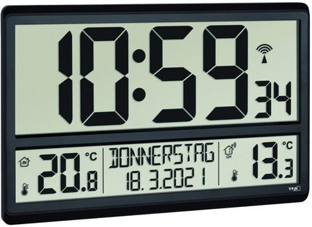 Tfa Zegar Ścienny Z Temperaturą Wewnętrzną I Zewnętrzną 60.4521.01