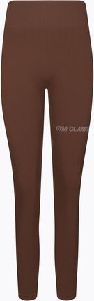 Gymglamour Legginsy Push Up Chocolate Brązowy