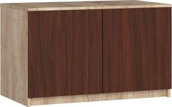 Fabryka Mebli Akord Nadstawka Na Szafę S 90 Cm Dąb Sonoma Wenge 2 Drzwi 9813192