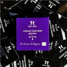 Karty Konwersacyjne Lets talk The dangers of shopping Choose your own destiny