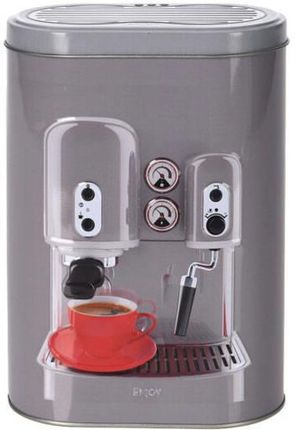 Eh Excellent Houseware Puszka Na Kawę Espresso Metalowa 13,5X7,5X19,2Cm (170481810Grey)