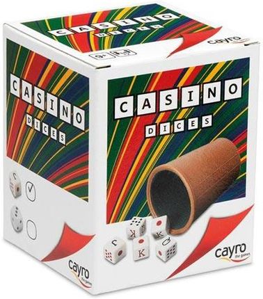 Cayro Games Kości pokerowe - zestaw do gry Casino