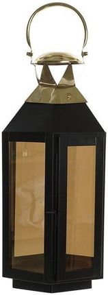 Dkd Home Decor Lampa Czarny Szkło Żelazo Złoty (22X20X46 Cm) 132360
