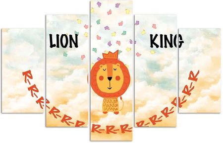 Carogroup Deco Panel Lion King 5 Częściowy 200X100 1026049136