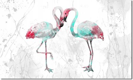 Obraz Flamingi 9 Szare 120X70Cm Ptaki Flaming 11764179307