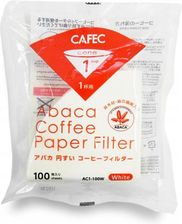 Zdjęcie Filtr Papier Cafec Stożek Abaca Biały Cup1 100Szt - Zielonka