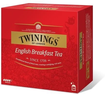 Twinings Herbata Czarna English Breakfast 50 x 2 G