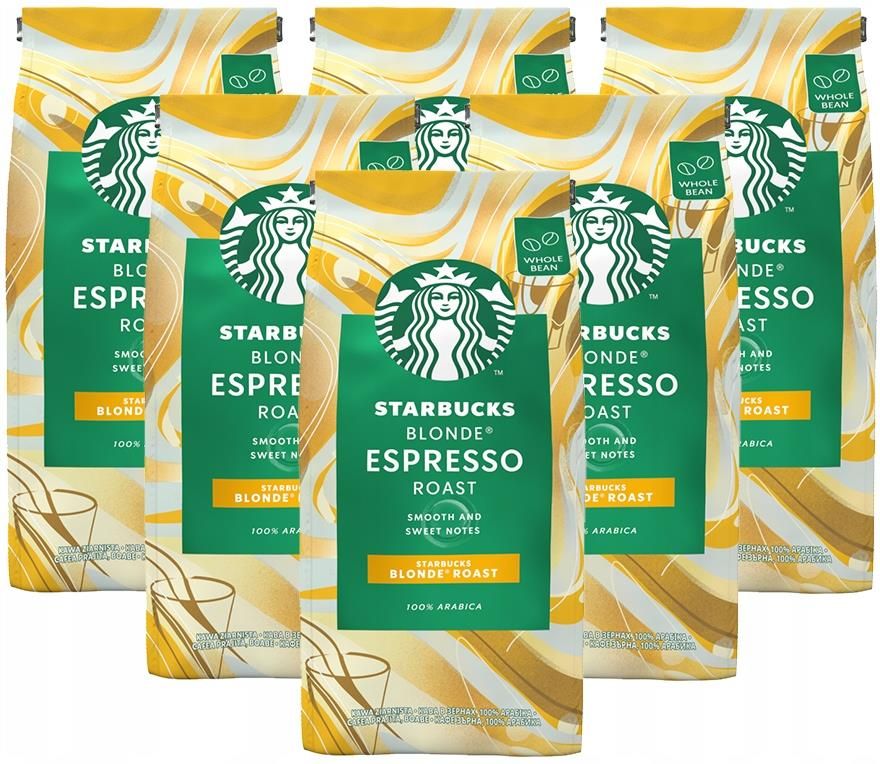 Kawa Starbucks Blonde Espresso Roast Ziarnista 6x 200g Ceny i opinie