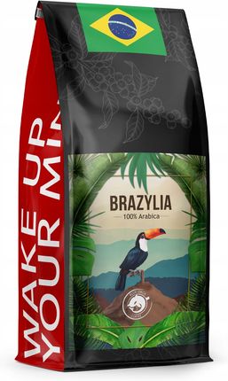 Blue Orca Coffee Świeżo Palona Brazylia 100% Arabika 1kg 