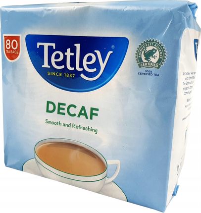 Herbata Tetley Decaf  Bezkofeinowa 80 Szt