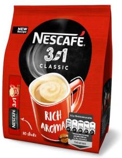 Nescafe 3In1 Rozpuszczalny Napój Kawowy 10 Saszetek