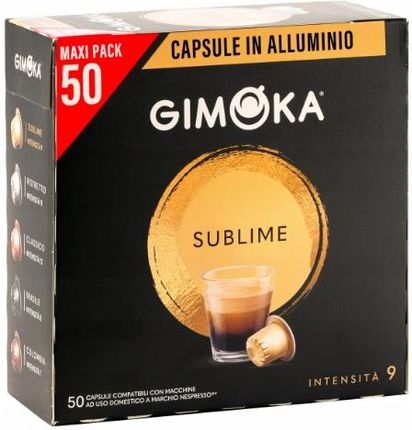 Kapsułki Nespresso Aluminiowe Gimoka Sublime x50