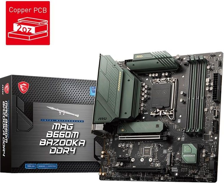 新古品】MSI MAG B660M BAZOOKA DDR4 マザーボード Micro-ATX [Intel