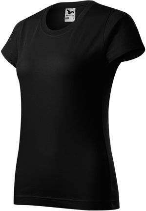 Klasyczna Damska koszulka T-shirt Basic czarny L