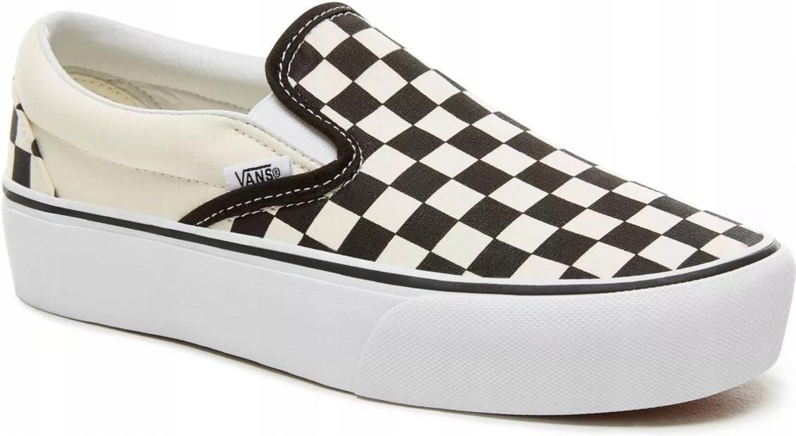Buty Vans Slip-on Platform V0018EBWW Chcker 6 - Ceny i