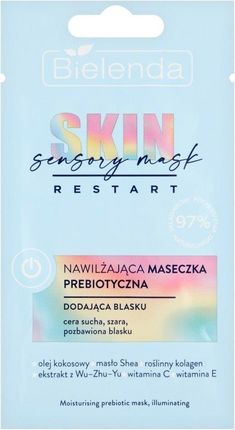 Bielenda Skin Restart Sensory Mask Nawilżająca Maseczka prebiotyczna - dodająca blasku 8g
