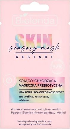 Bielenda Skin Restart Sensory Mask Kojąco Chłodząca Maseczka prebiotyczna - wzmacniająca odporność skóry 8g
