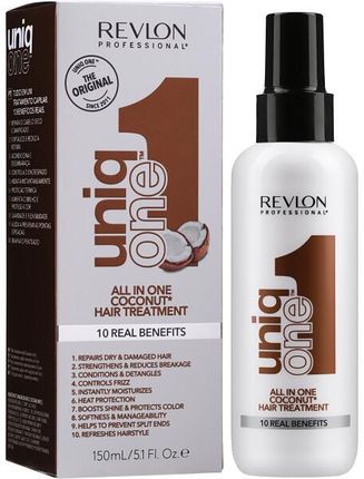 Revlon Professional Maska w sprayu do włosów o zapachu kokosa Uniq One All in Coconut Hair Treatment 150ml