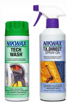 Nikwax Zestaw Pielęgnacyjny Twin Tech Wash Tx Direct Spray On