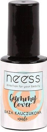 NEESS Baza kauczukowa do lakierów hybrydowych Gummy Cover - Nude 4ml