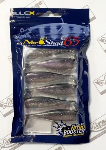 Illex Nitro Shad 65 Gummifisch - Schwimmender Köder 6,5cm Ghost Wakasagi