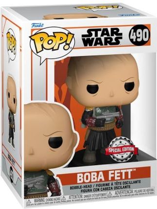 Funko POP Star Wars The Mandalorian: Boba Fett (no Helmet)