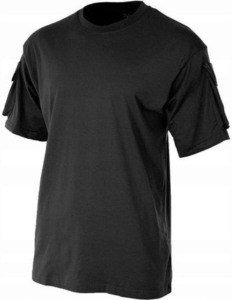 Koszulka T-shirt Mfh z kieszeniami Black XXL