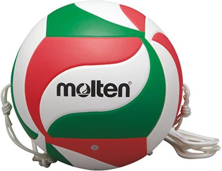 Piłka siatkowa Molten z gumką biało-czerwono-zielona V5M9000 T