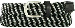 Alberto Belt Metal Braided Black/Silver Womens 90