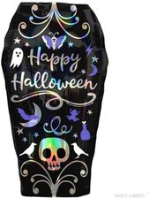 Zdjęcie Balon Foliowy Happy Halloween 68 X 38 Cm Czarny Purpurowy - Milicz