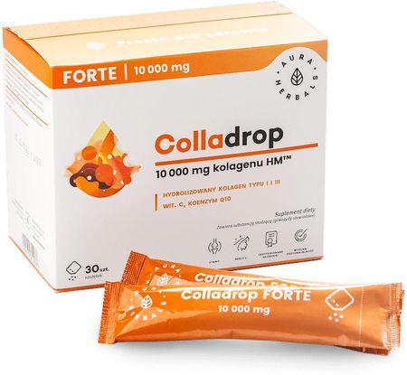 Aura Herbals Colladrop Forte Kolagen morski 10000 mg 30 sasz