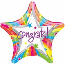 Zdjęcie Balon Foliowy Gratulacje! 48 Cm Srebro - Luboń