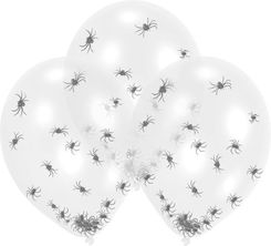 Zdjęcie Balony Spider 27,5 Cm Lateksowe Przezroczyste Czarne 4 Szt - Pajęczno