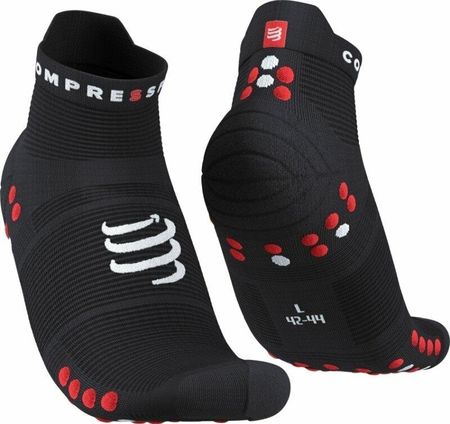 Compressport Pro Racing Socks V4 0 Run Low Black Red T1