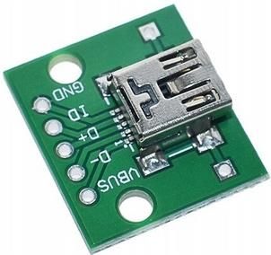 Adapter gniazda Mini USB na PCB do lutowania