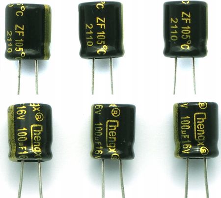 Kondensator Elektrolityczny 16V 100Uf 6.3x7 6szt.