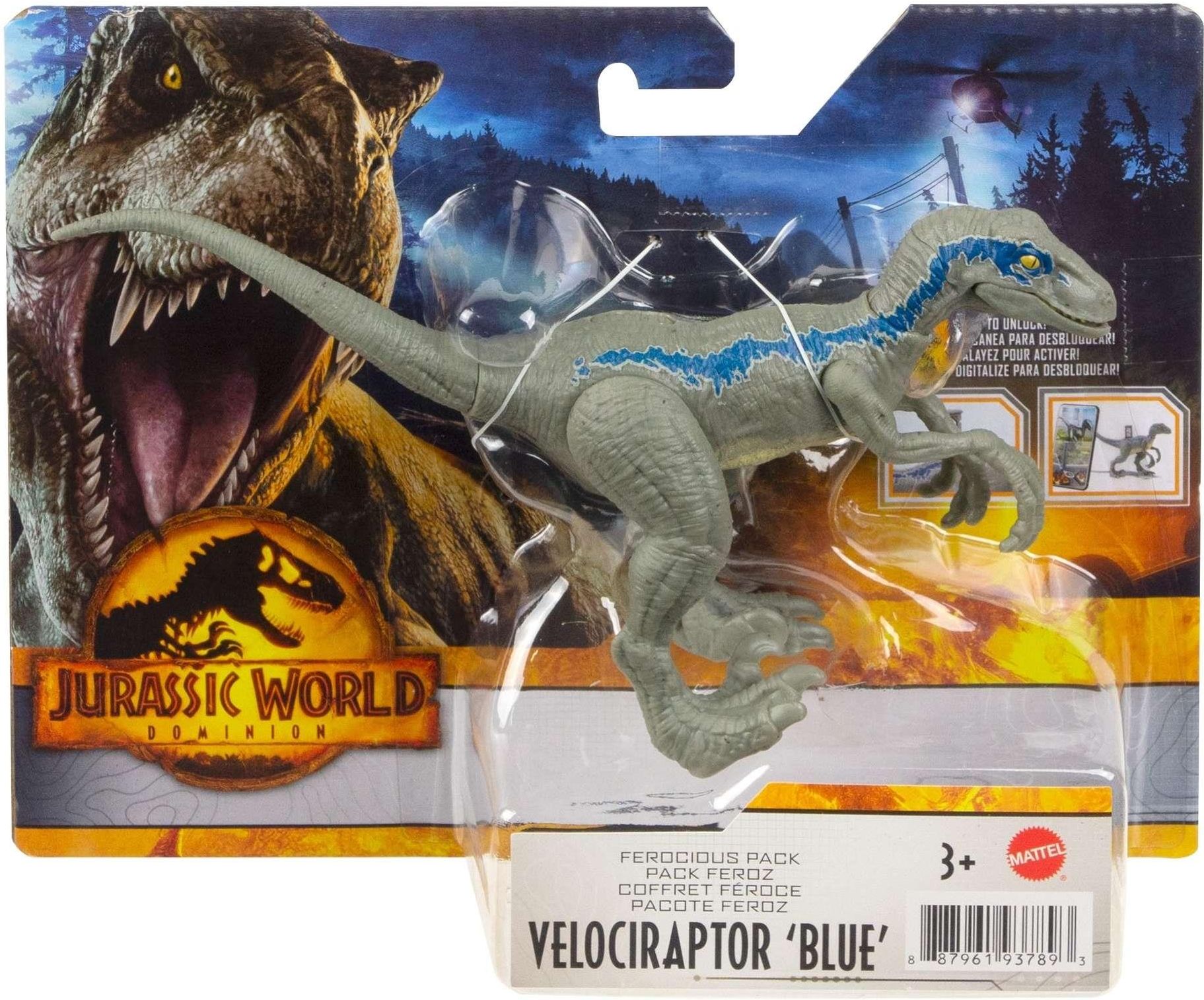 jurassic world blue spielzeug Mattel Jurassic World Groźny Dinozaur Velociraptor 'Blue' HDX18 GWD01