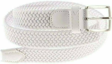 Alberto Belt Basic Braided Mens White 110