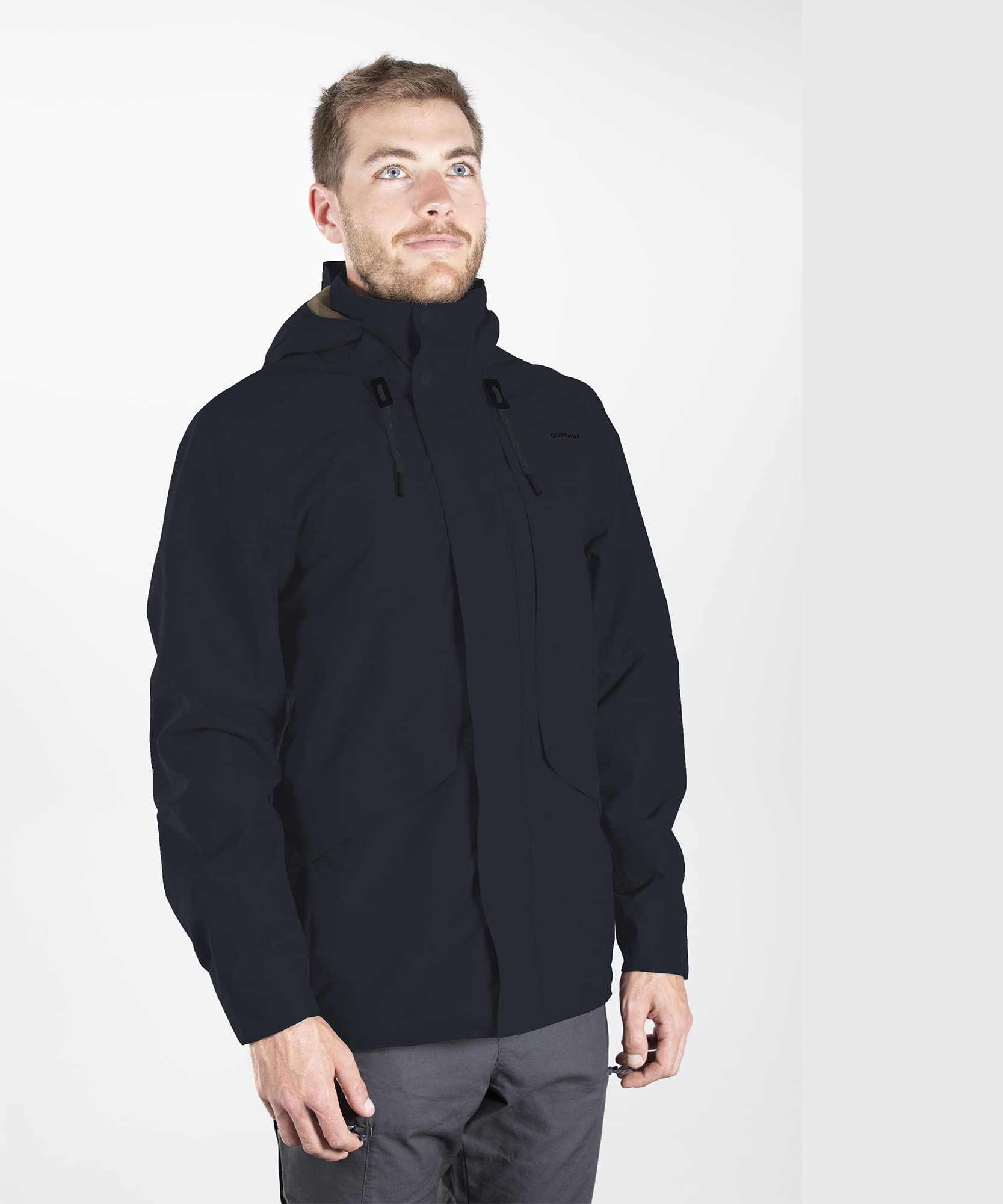 Quechua Kurtka Turystyczna Męska Nh550 Wodoodporna Niebieski Ceny i opinie Ceneo.pl