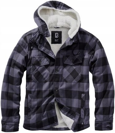 Kurtka Brandit Lumberjacket Hooded Black/Grey S