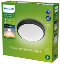 Zdjęcie 8719514417878 Doris Ceiling 6W 27K Black Ip54 Hv Plafon Philpis Ogród - Kłecko