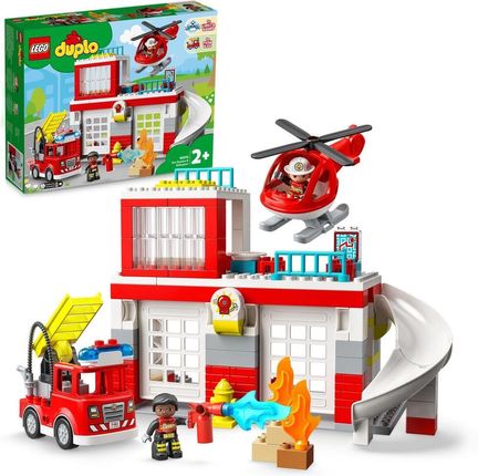 LEGO DUPLO 10970 Remiza strażacka i helikopter z dźwiękiem