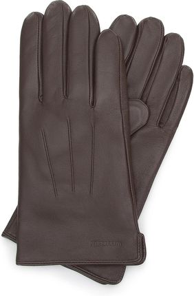 Męskie rękawiczki skórzane z przeszyciami