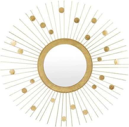 Art Pol Lustro Dekoracyjne Złote Słońce Metalowe 80 Cm 102604