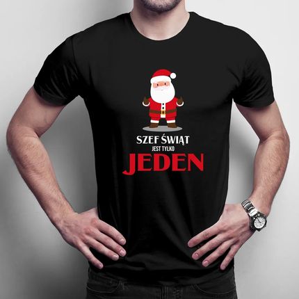 Szef świąt jest tylko jeden - męska koszulka na prezent