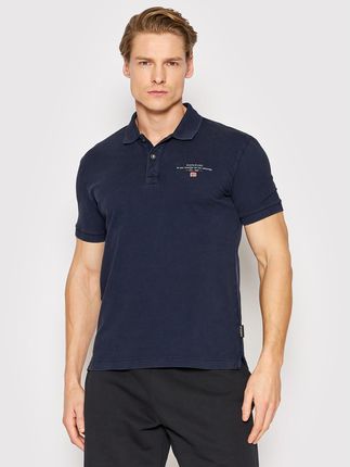 Napapijri Polo Elbas NP0A4GDL Granatowy Regular Fit